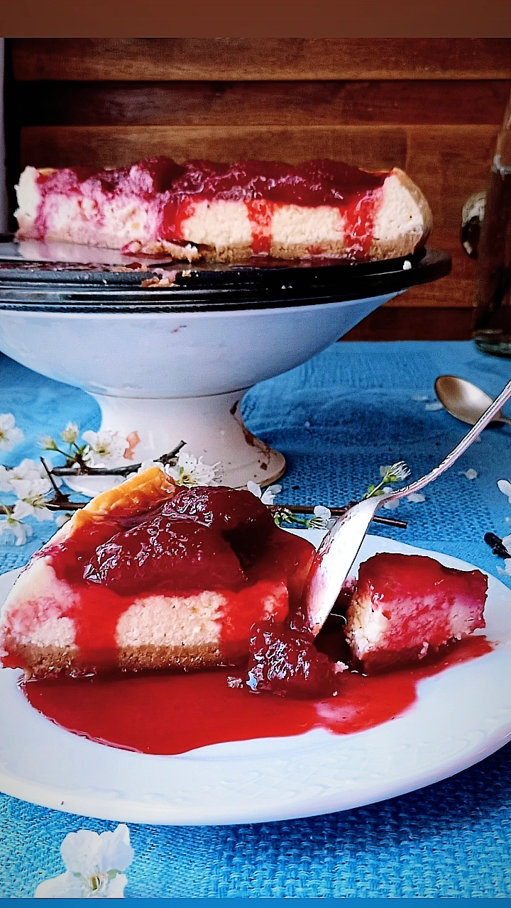 Ψημένο Cheesecake φράουλας
